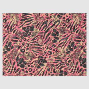 Watercolor Animal Safari Print Tissue Paper