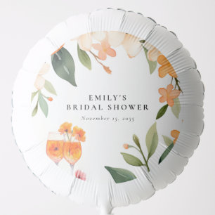 Watercolor Aperol Spritz Bridal Shower Balloon