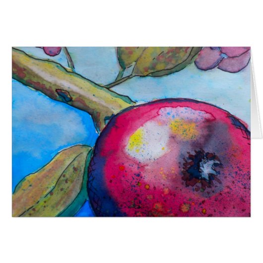Watercolor Apple Cards (Front Horizontal)