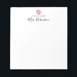 Watercolor Apple Note From Teacher Back to School<br><div class="desc">Watercolor Apple Note From Teacher Back to School Notepad</div>