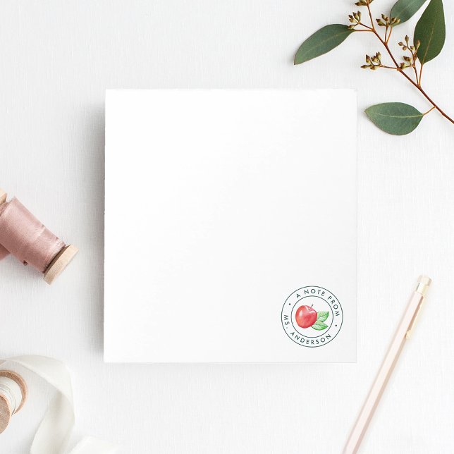 Watercolor Apple Note from Teacher Notepad (Creator Uploaded)