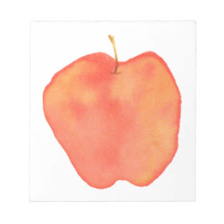 Watercolor Apple Notepad