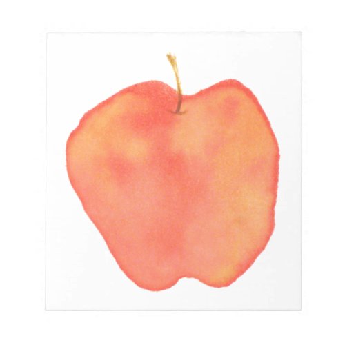 Watercolor Apple Notepad