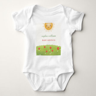 Watercolor Apple Orchard Baby Shower Bodysuit