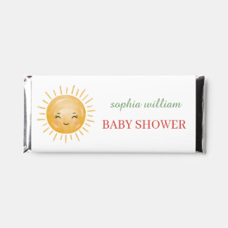 Watercolor Apple Orchard Baby Shower Hershey Bar Favors