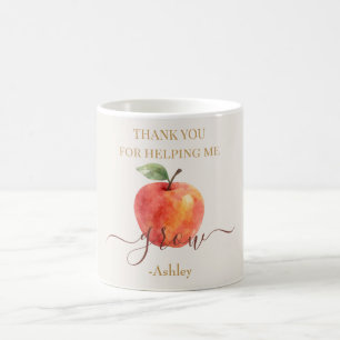 Watercolor Apple Teacher – Thank You Gift  Coffee Mug