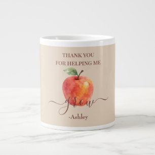Watercolor Apple Teacher – Thank You Gift  Giant Coffee Mug