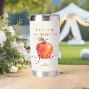 Watercolor Apple Teacher – Thank You Gift Insulated Tumbler