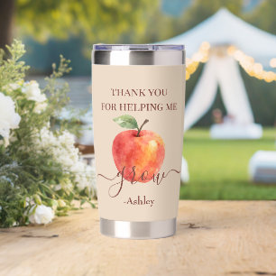 Watercolor Apple Teacher – Thank You Gift Insulated Tumbler