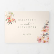 Watercolor Apples Elegant Fall Wedding