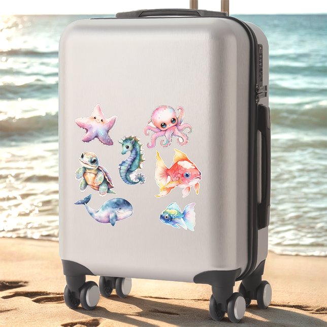 Watercolor Aquatic Friends Sticker (Creator Uploaded)