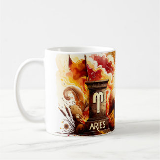 Watercolor Aries Coffee Mug