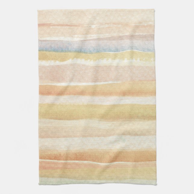 Watercolor art background, texture kitchen towel (Vertical)