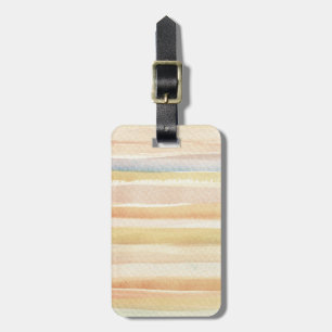 Watercolor art background, texture luggage tag