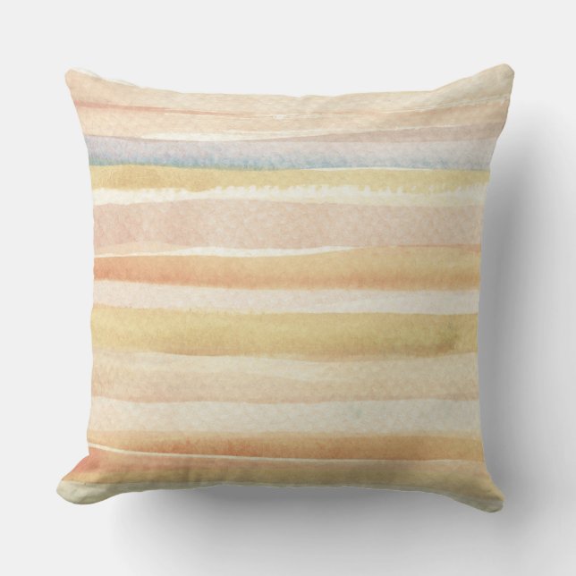 Watercolor art background, texture throw pillow (Front)