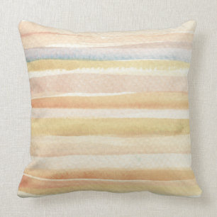 Watercolor art background, texture throw pillow