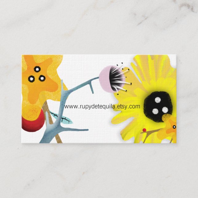 Watercolor art business card (Front)