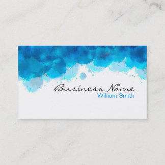 Watercolor art business card