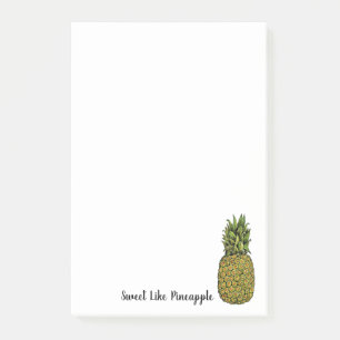 Watercolor Art Cute Pineapple Post-it Notes