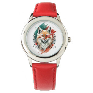 Watercolor Art - Elegant Mystic Fox eWatch Watch