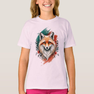 Watercolor Art - Elegant Mystic Fox T-Shirt