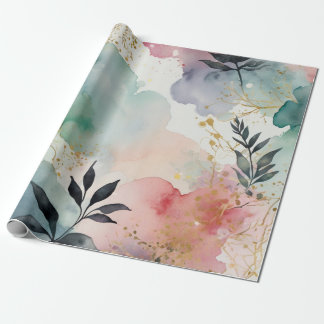 Watercolor art luxurious design wrapping paper