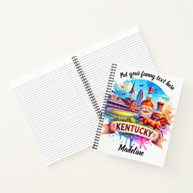 Watercolor art of Kentucky Notebook (Inside)
