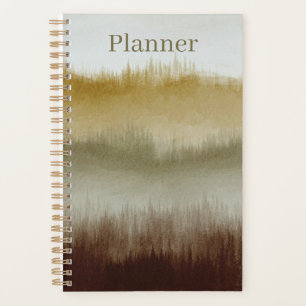 Watercolor Art Planner 5.5 x 8.5 Brown