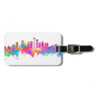 Watercolor art print of the skyline of Seattle USA