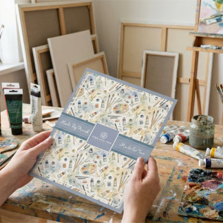 Watercolor Art Supplies Shipping Mailer Envelope