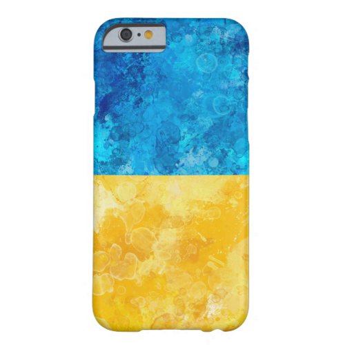 Watercolor art Ukrainian flag Barely There iPhone 6 Case