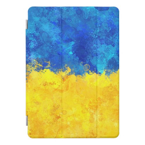 Watercolor art Ukrainian flag iPad Pro Cover