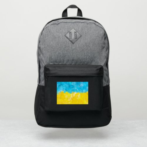 Watercolor art Ukrainian flag Port Authority Backpack
