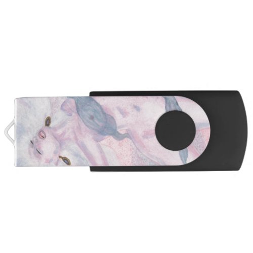 Watercolor art Venus goddess of love spirit design Flash Drive