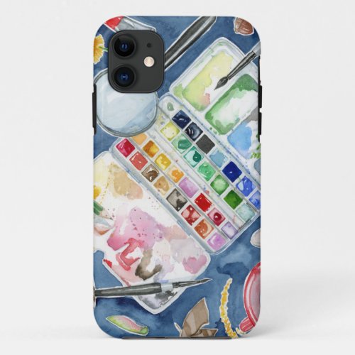 Watercolor Artist Gift iPhone 11 Case