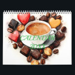 Watercolor Artistic Coffee Lovers Moments Calendar<br><div class="desc">Celebrate each month with beautiful painted coffee illustrations that warms the soul and inspire your daily brew.</div>