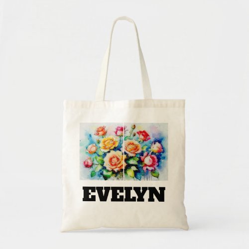 Watercolor Artwork Featuring A Bouquet Of Multi Tote Bag