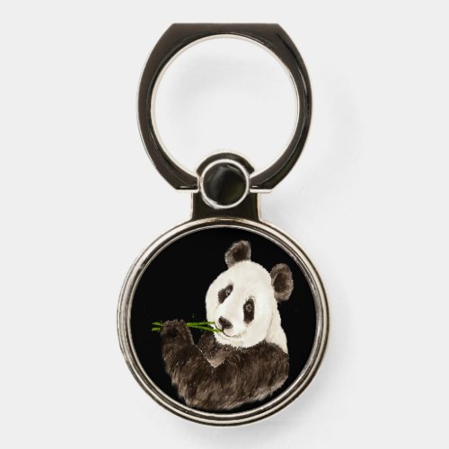 Watercolor Asian Cute Panda Bear Animal Phone Ring Stand