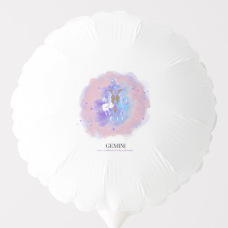 Watercolor Astrology - Gemini Balloons
