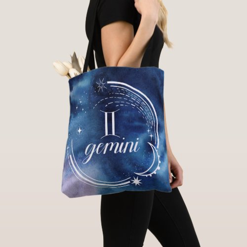 Watercolor Astrology _ Gemini Tote Bag