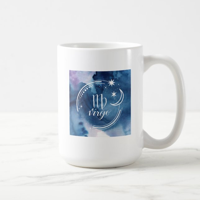 Watercolor Astrology - Virgo Coffee Mug (Right)
