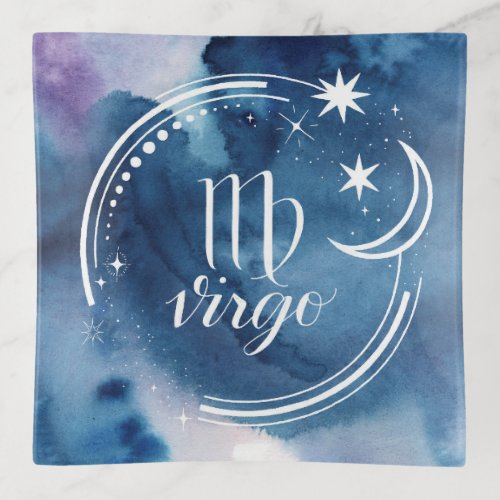 Watercolor Astrology _ Virgo Trinket Tray