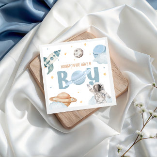 Watercolor Astronaut Outer Space Napkins