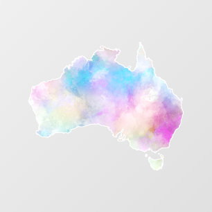 Watercolor Australia Wall Decal