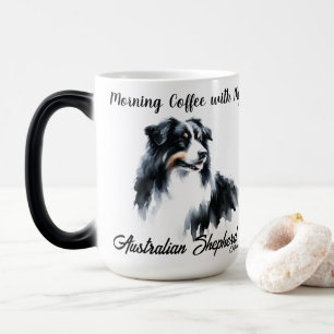 Watercolor Australian Shepherd Color Morph Mug