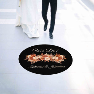Watercolor Autumn Elegance-Wedding Ceremony- Floor Decals