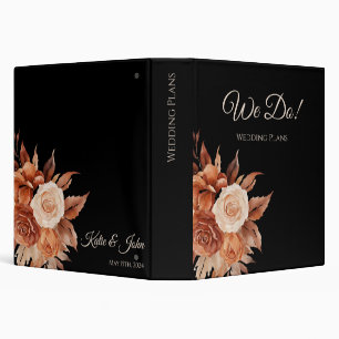 Watercolor Autumn Elegance-Wedding Plans 3 Ring Binder
