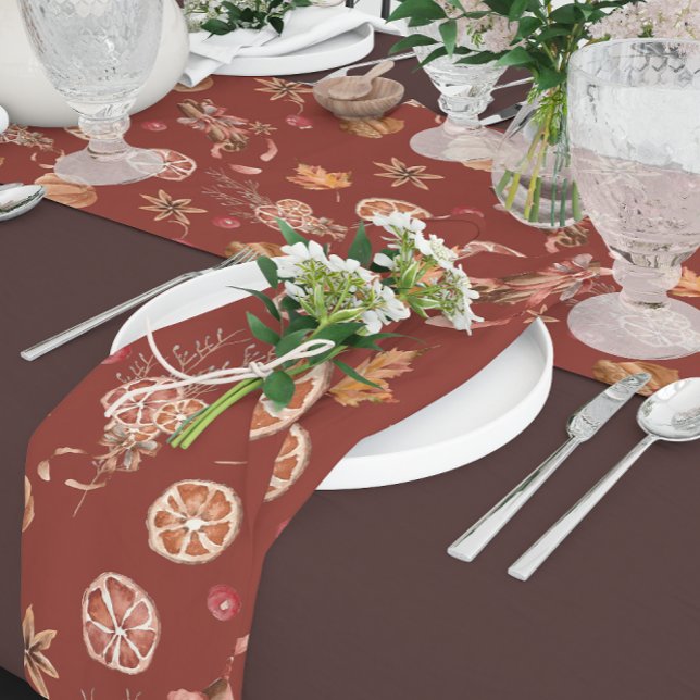 Watercolor Autumn Fall Thanksgiving Cloth Napkin (Creator Uploaded)