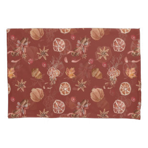 Watercolor Autumn Fall Thanksgiving Pillow Case