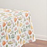 Watercolor Autumn Harvest Pattern Tablecloth
